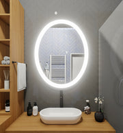 LED Mirror (Side-Lighted Oval) 20" x 28" (or 28" x 20")