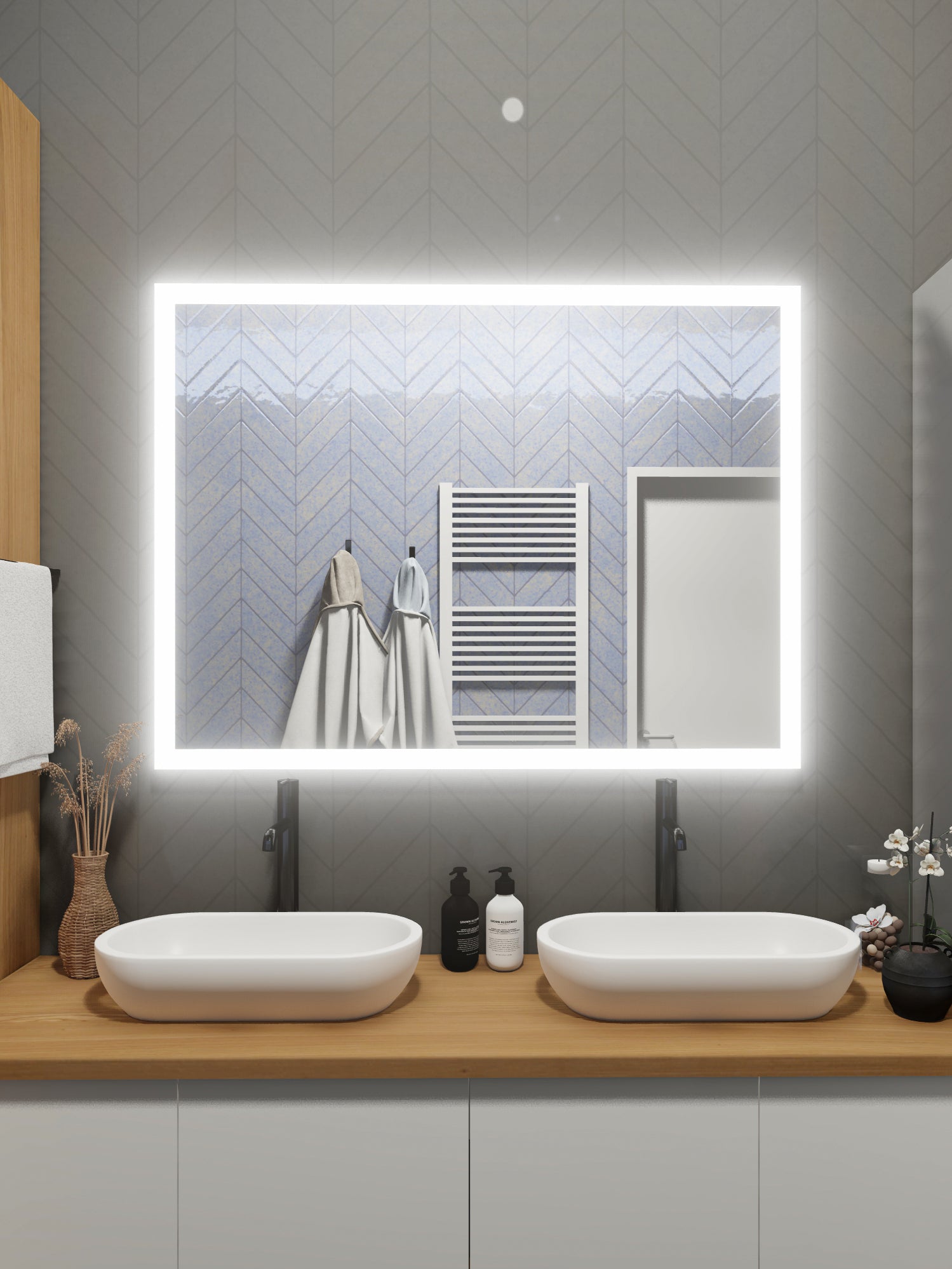 LED Mirror (Side-Lighted) 40" x 48" (or 48" x 40")