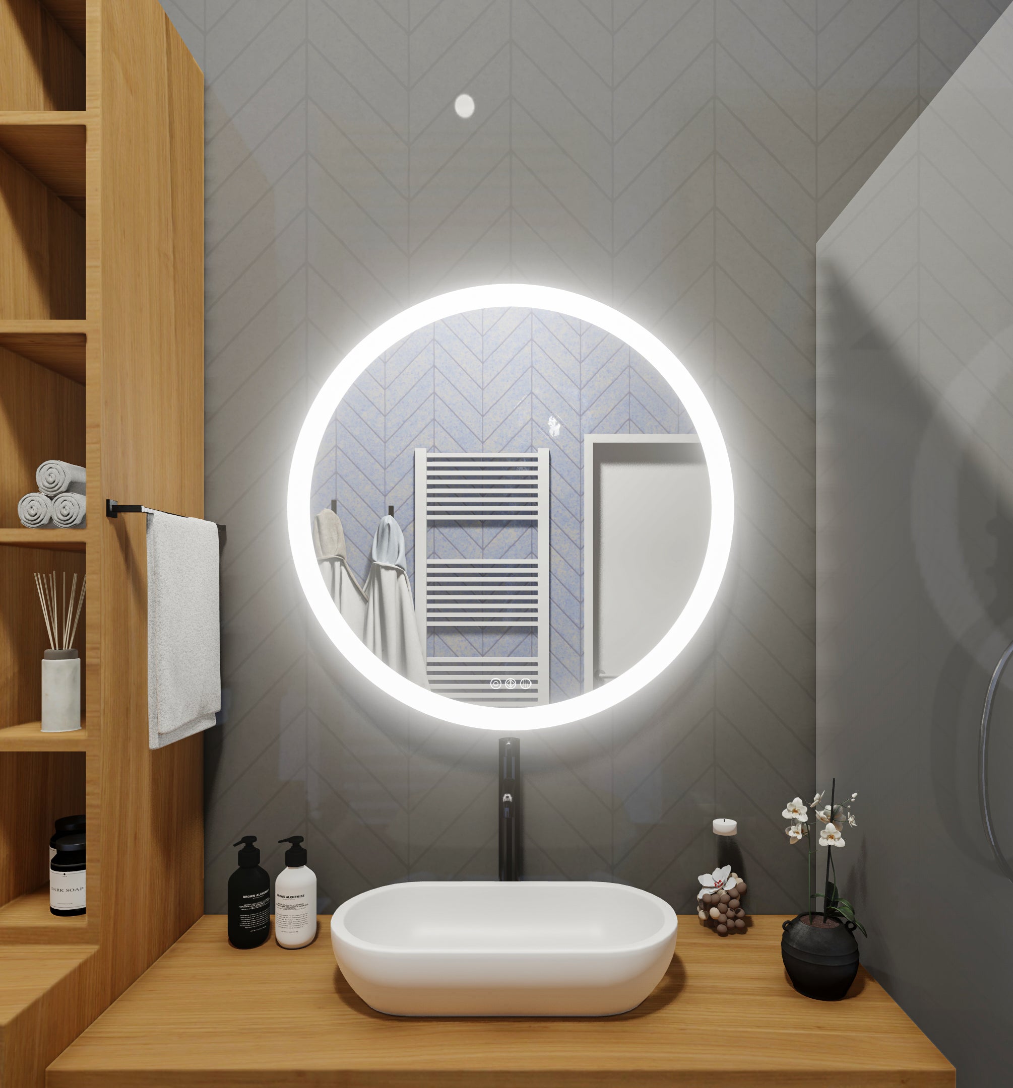 LED Mirror (Side-Lighted Round) 32" x 32"