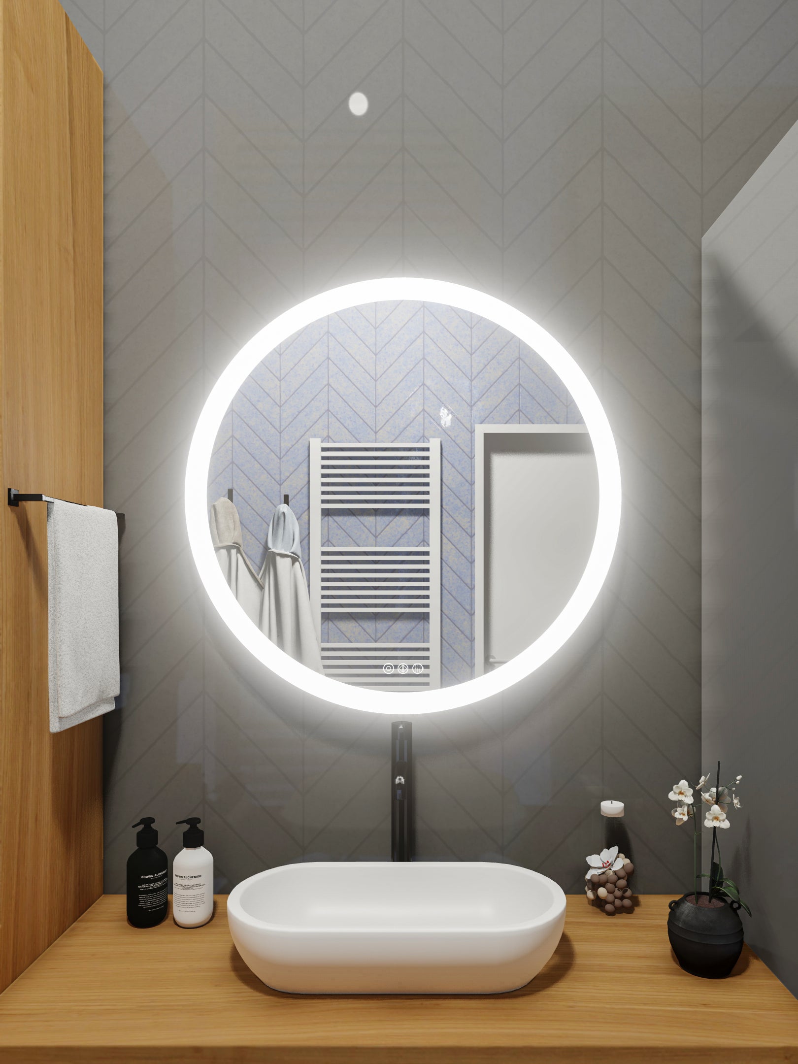 LED Mirror (Side-Lighted Round) 32" x 32"