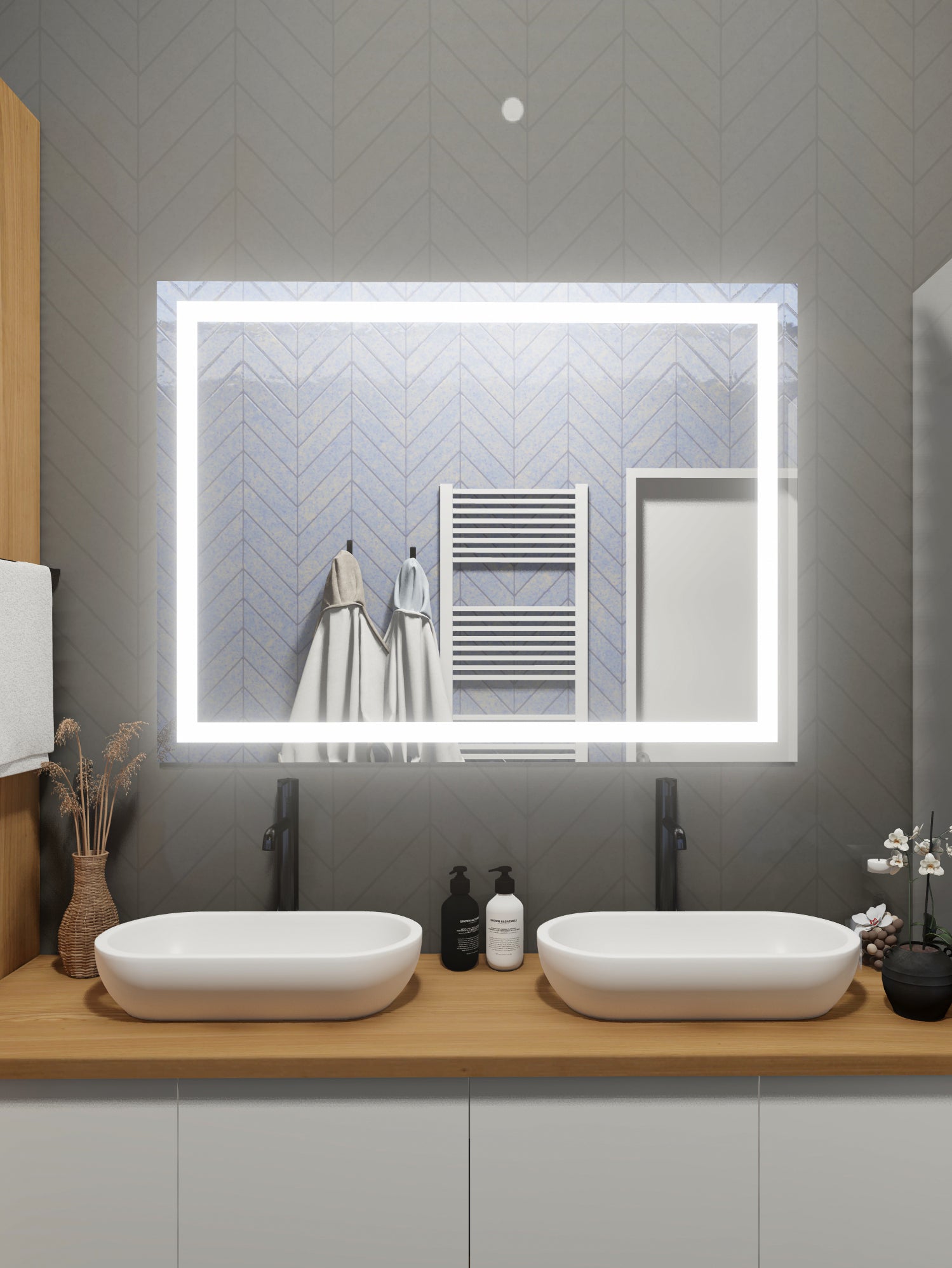 LED Mirror (Front-Lighted) 40" x 48" (or 48" x 40")