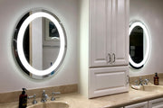 LED Mirror (Front-Lighted Oval) 24" x 32" (or 32" x 24")