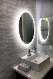 LED Mirror (Side-Lighted Oval) 20" x 28" (or 28" x 20")