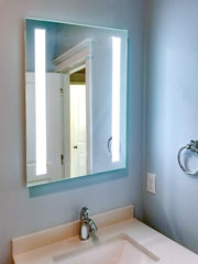 Shop Rectangular Front-Lighted Vertical LED Bar Mirrors – Mirrors & Marble