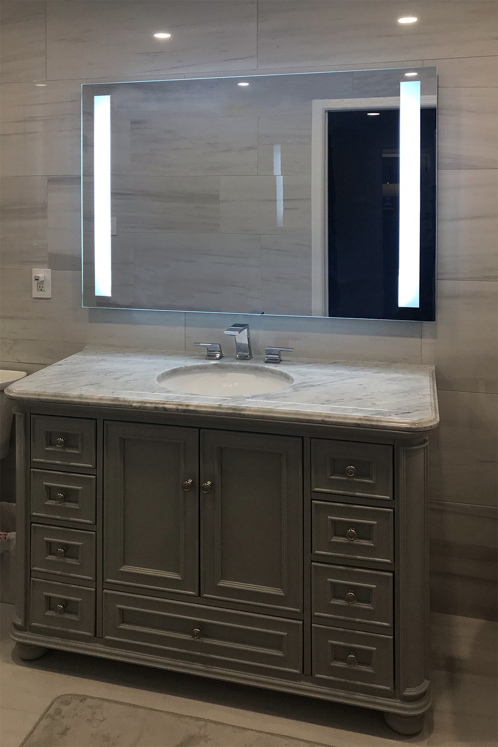 LED Mirror (Front-Lighted Bars) 36" x 48" (or 48" x 36")