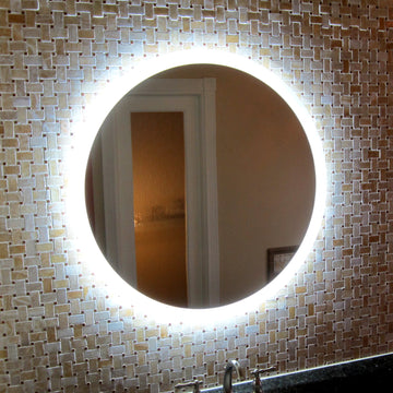 Side-Lighted LED Bathroom Vanity Mirror: 44